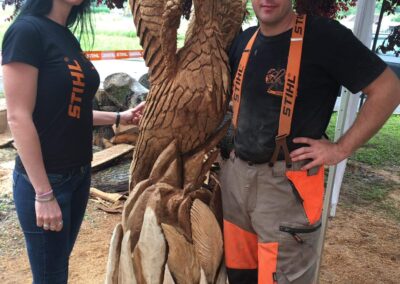 versenyen alkotott szobrok